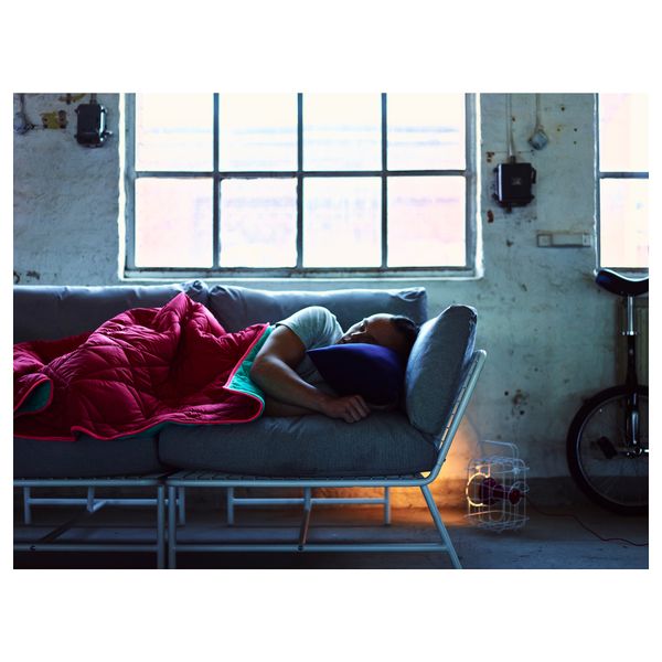 Плед ИКЕА ПС 2017, красный, бирюзовый (120x180 см) - схема-чертеж с размерами