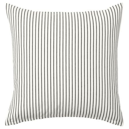 Чехол на подушку, белый, темно-серый в полоску 50x50 см IKEA INGALILL ИНГАЛИЛЛ 604.326.66