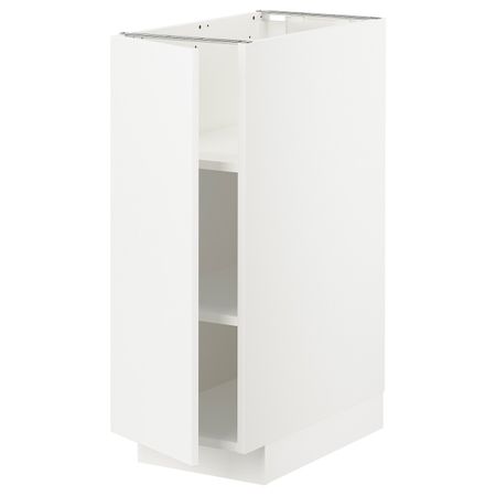 Напольный шкаф с полками, белый/Веддинге белый 30x60 см IKEA METOD МЕТОД 894.450.79