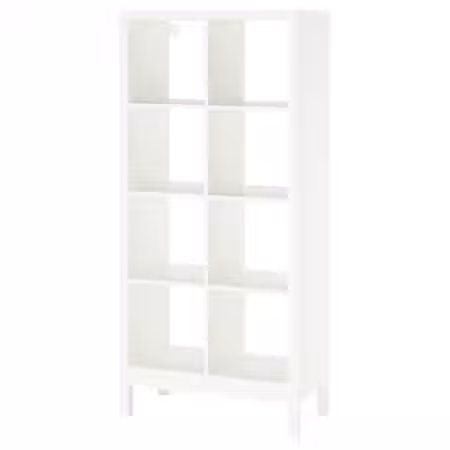 KALLAX Стеллаж с основанием - белый/белый 77x164 см