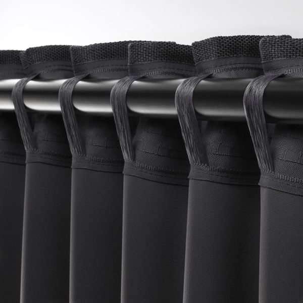 Затемняющие гардины, 2 шт., серый 145x300 см IKEA ANNAKAJSA АННАКАЙСА 603.902.42 - фото 5