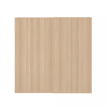 HASVIK Пара раздвижных дверей - под беленый дуб 200x201 см