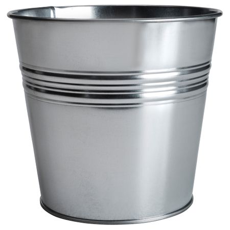 Кашпо СОККЕР, оцинковка д/дома/улицы, оцинковка (17 см)