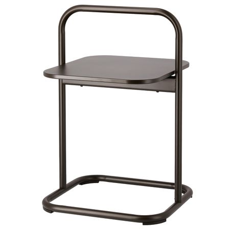 Садовый приставной столик, темно-серый 49x49 см IKEA HUSARÖ ХУСАРЭ 404.107.45