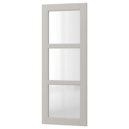 Стеклянная дверь ЛЕРХЮТТАН, светло-серый