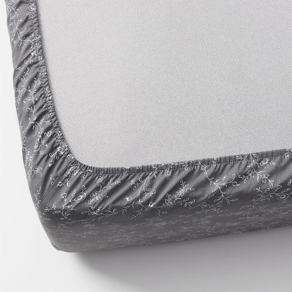 Простыня натяжная, с цветочным орнаментом 180x200 см IKEA KOPPARRANKA КОППАРРАНКА 404.334.74 - фото 3