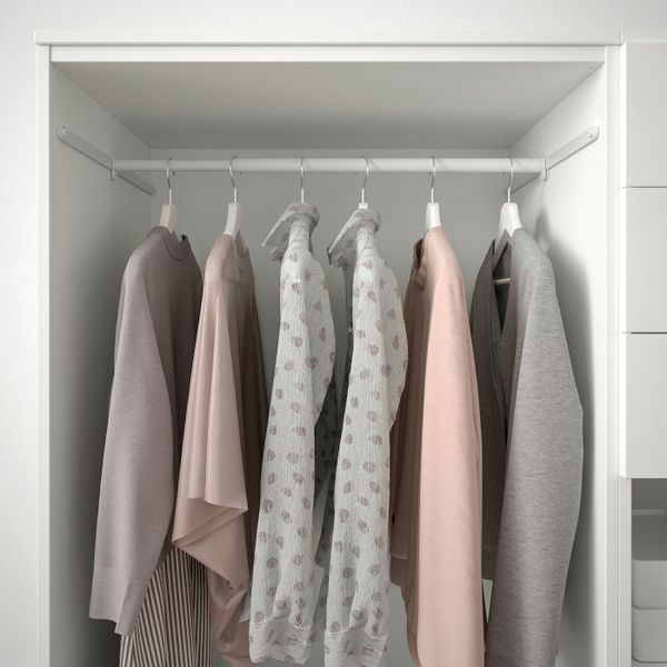 Гардероб/4 двери+3 ящика, белый ФОННЕС белый/САННИДАЛЬ белый 240x57x123 см IKEA OPPHUS ОПХУС 394.251.49 - схема-чертеж с размерами