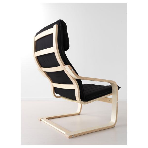 Кресло ПОЭНГ, березовый шпон, Ранста черный - фото 3