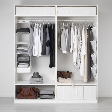 Гардероб, белый, 200x58x236 см IKEA PAX ПАКС 191.284.66
