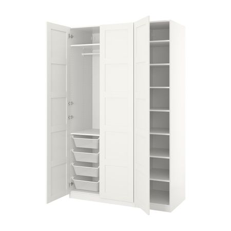 Гардероб, белый/Бергсбу белый 150x60x236 см IKEA PAX ПАКС 592.488.29