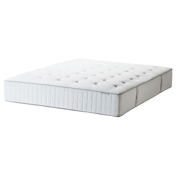 Матрас с пружинами карманного типа, жесткий/белый 160x200 см IKEA HOKKÅSEN ХОККОСЕН 204.258.75 - фото 3