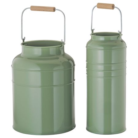 Набор ваз, 2 штуки СОККЕР, зеленый д/дома/улицы зеленый