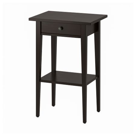 Тумба прикроватная, черно-коричневый, 46x35 см IKEA HEMNES ХЕМНЭС 901.212.34