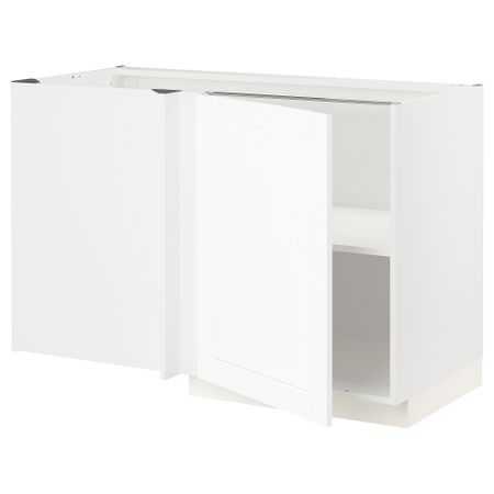 Угловой напольный шкаф с полкой, 128x68 cm IKEA METOD МЕТОД 394.735.93