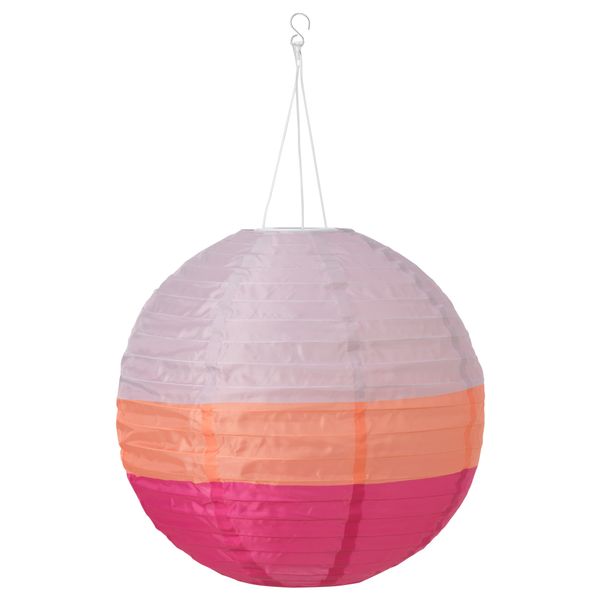 Подвесной светильник на солнечн батарея СОЛВИДЕН, шаровидный разноцветный (45 см) - фото 2