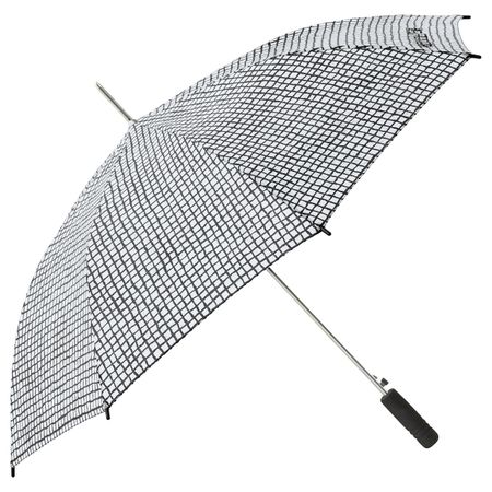 Зонт, черный, белый IKEA КНЭЛЛА 003.791.34