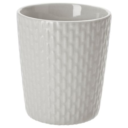 Стакан ВИНТЕР 2017, узор «строчка», светло-серый (23 сл)