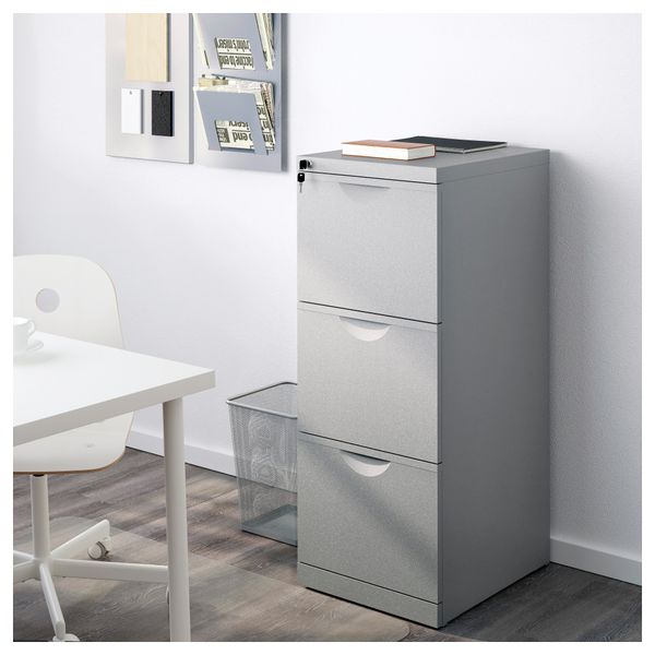 Шкаф для папок ЭРИК, серебристый (41x104 см) - фото 2