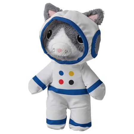 AFTONSPARV Мягкая игрушка в костюме космонавта - кот 28 см