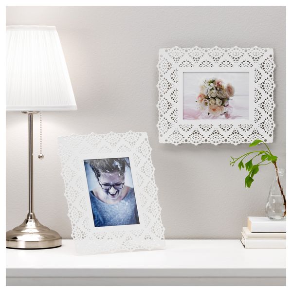 Рама СКУРАР, белый (13x18 см) - схема-чертеж с размерами