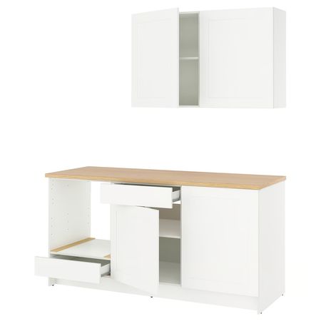 KNOXHULT Кухня - белый каркас 180x61x220 см