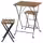 TÄRNÖ Садовый стол+2 табурета - складной/складной 55x54 см