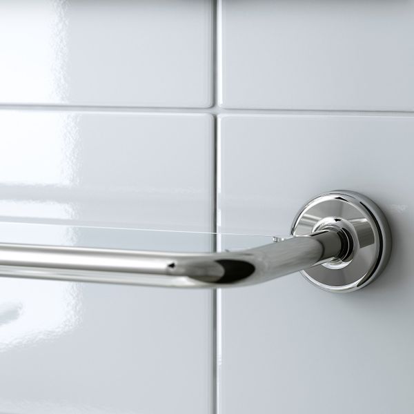 Полка стеклянная, под хром 47x13 см IKEA VOXNAN ВОКСНАН 003.497.69 - схема-чертеж с размерами