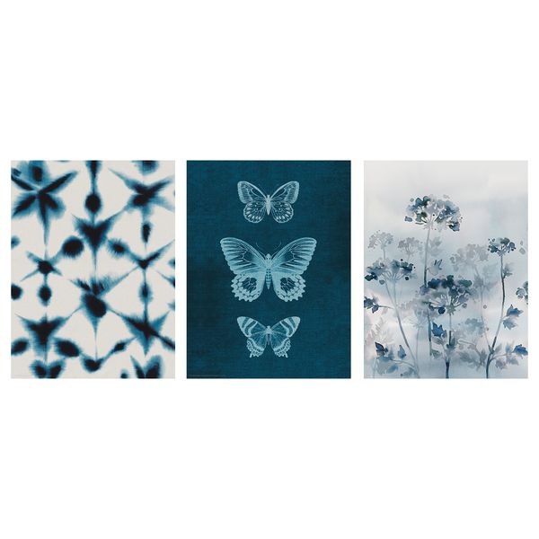 Постер БИЛЬД, Синие бабочки (30x40 см) - фото 1