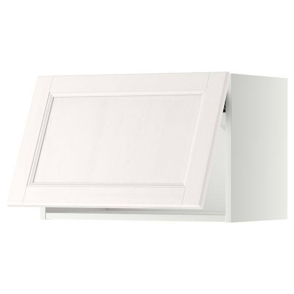 Горизонтальный навесной шкаф МЕТОД, белый, Лаксарби белый - схема-чертеж с размерами