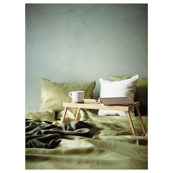 Поднос на ножках, бамбук IKEA RESGODS РЕСГОДС 904.444.70 - схема-чертеж с размерами