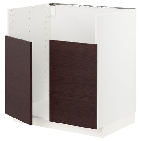 Шкаф для двойной мойки БРЕДШЁН, 80x60 cm IKEA METOD МЕТОД 194.583.67