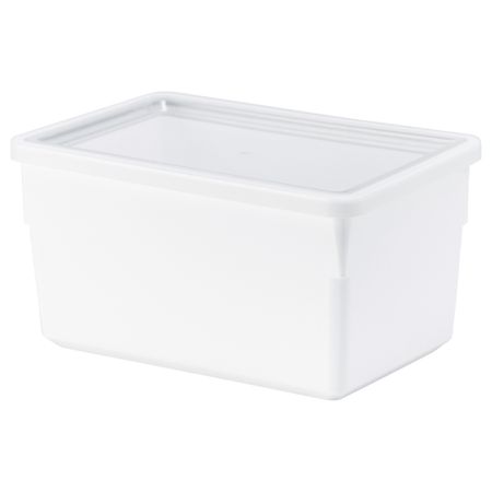 Контейнер + крышка для сухих продуктов ТИЛЛЬСЛУТА, белый (23x15x12 см)