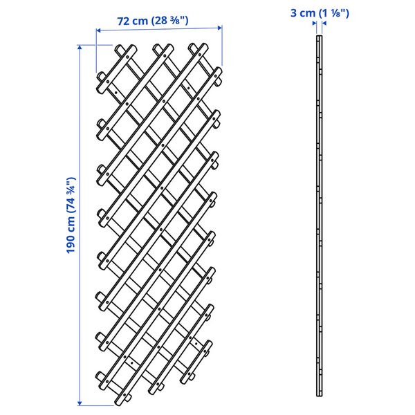 IKEA, дополнительный ракурс - схема-чертеж с размерами