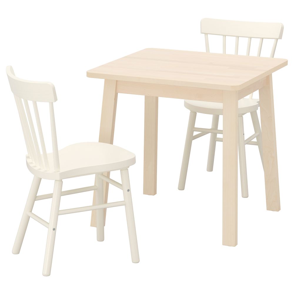Стол и 2 стула, 74x74 cm IKEA NORRARYD НОРРАРИД, NORRÅKER НОРРОКЕР 692.972.68 - фото 1