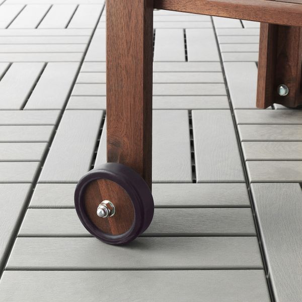 Тележка,д/сада, коричневая морилка, нержавеющая сталь 77x58 см IKEA ЭПЛАРО / КЛАСЕН 292.289.84 - схема-чертеж с размерами