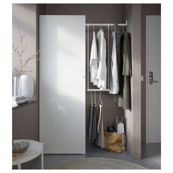 Гардероб, белый/Фоннес белый 95-120x42x181 см IKEA OPPHUS ОПХУС 992.401.62 - фото 2