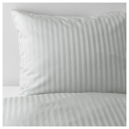 Пододеяльник и 2 наволочки НАТТЭСМИН, светло-серый (200x200/50x70 см)