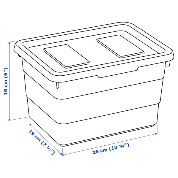 IKEA, дополнительный ракурс - схема-чертеж с размерами