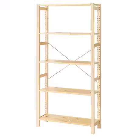 IVAR Стеллаж - сосна 89x30x179 см