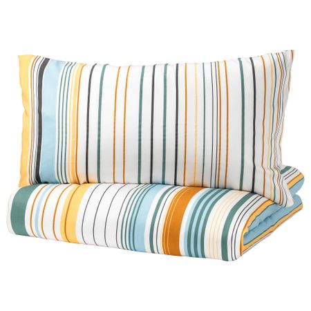 Пододеяльник и 1 наволочка БЛОРИПС, желтый (150x200/50x70 см)