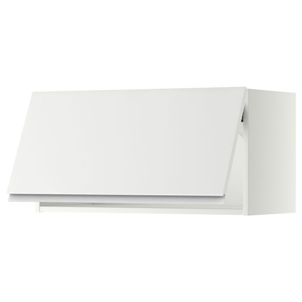 Горизонтальный навесной шкаф МЕТОД, белый, Нодста белый - схема-чертеж с размерами