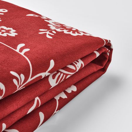 Чехол на 3-местный диван-кровать, Virestad красный, белый IKEA VRETSTORP 504.726.10