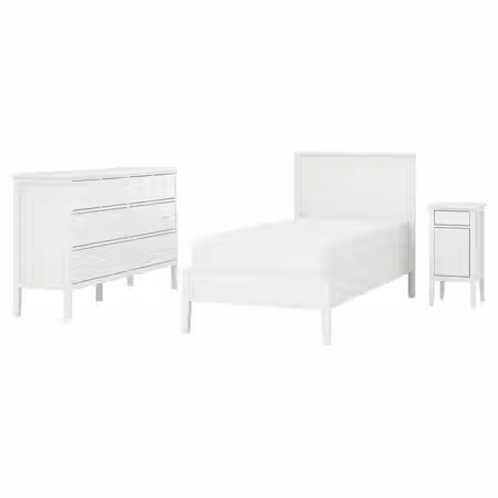 GULLABERG Комплект мебели д/спальни, 3 предм. - белый 90x200 см