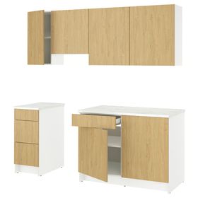 KNOXHULT Кухня - под дуб 220x61x220 см