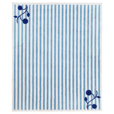 Ковер, в полоску синий-белый 133x160 см IKEA GULSPARV ГУЛСПАРВ 104.271.01
