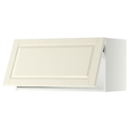 Навесной горизонтальный шкаф, белый/Будбин белый с оттенком 80x40 см IKEA METOD МЕТОД 693.938.92