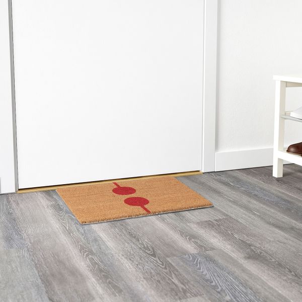 Придверный коврик, неокрашенный, красный 40x60 см IKEA ВЕЙРС 103.924.46 - фото 2