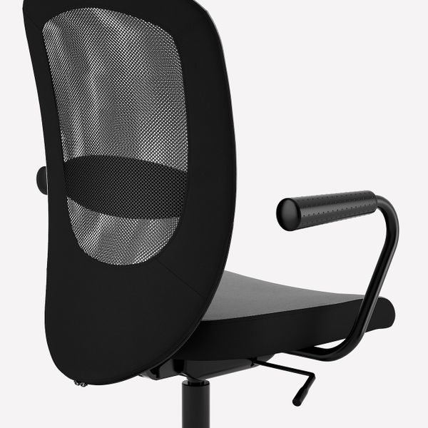 Рабочий стул с подлокотниками, серый IKEA FLINTAN ФЛИНТАН / NOMINELL НОМИНЕЛЬ 091.944.28 - фото 3