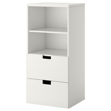 Комбинация для хранения СТУВА, белый, белый (60x50x128 см)