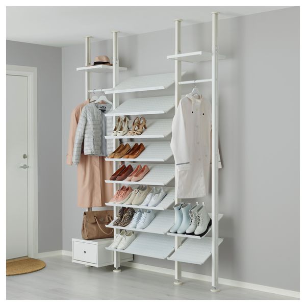 3 секции ЭЛВАРЛИ, белый (178x51x222-350 см) - фото 1